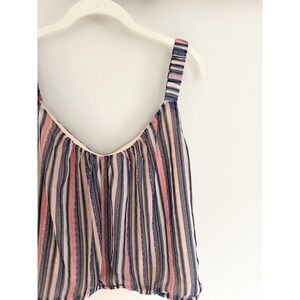 Nine Britton Stitch Fix Striped Tank Top Camisole Women's Size L Lightweight